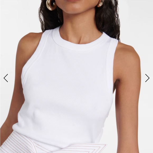 VERONICA BEARD Austyn White Tank Cotton Blend Dress (XS) - Picture 4 of 9